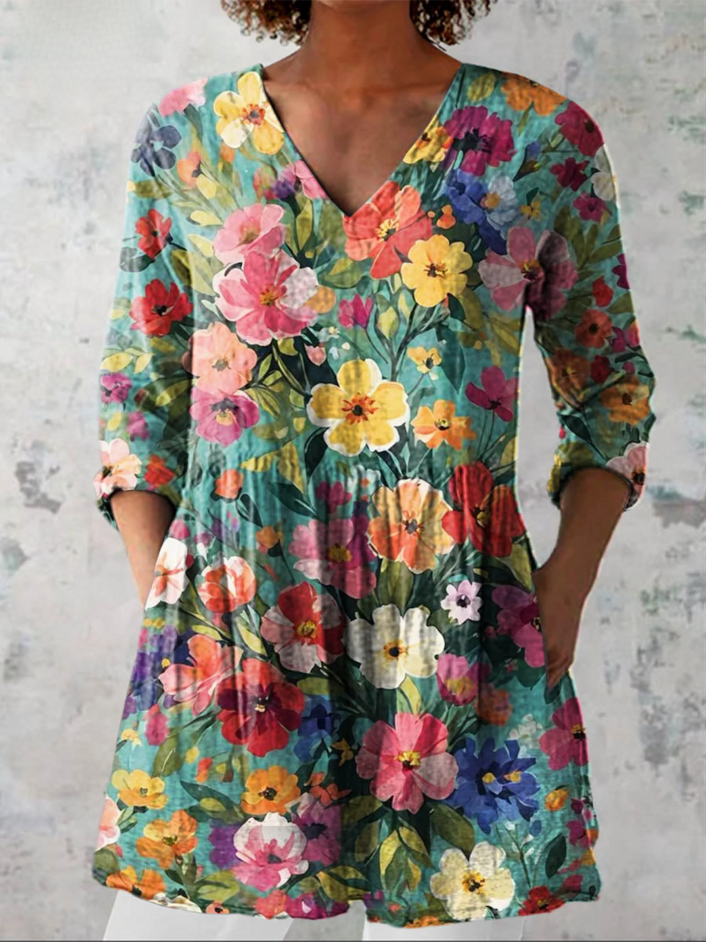 Keira | Blusa Larga con Estampado Llamativo