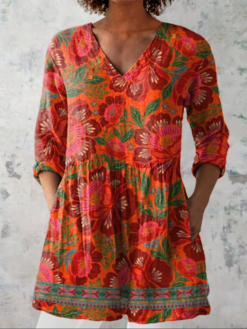 Kaia | Blusa Larga con Estampado Llamativo