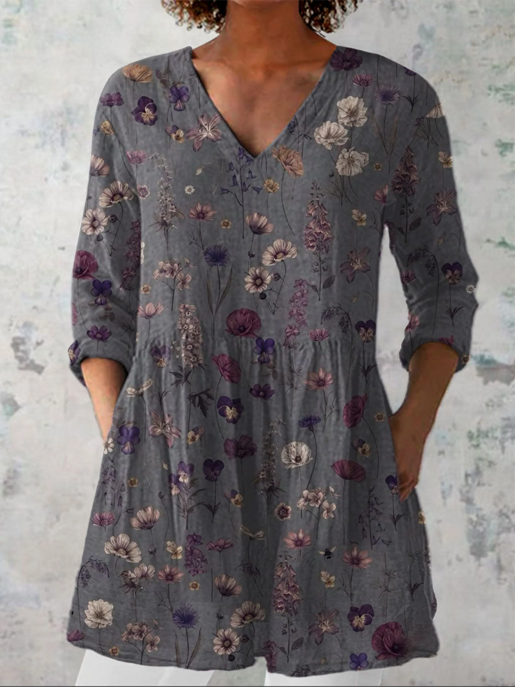 Kira | Blusa Larga con Estampado Llamativo