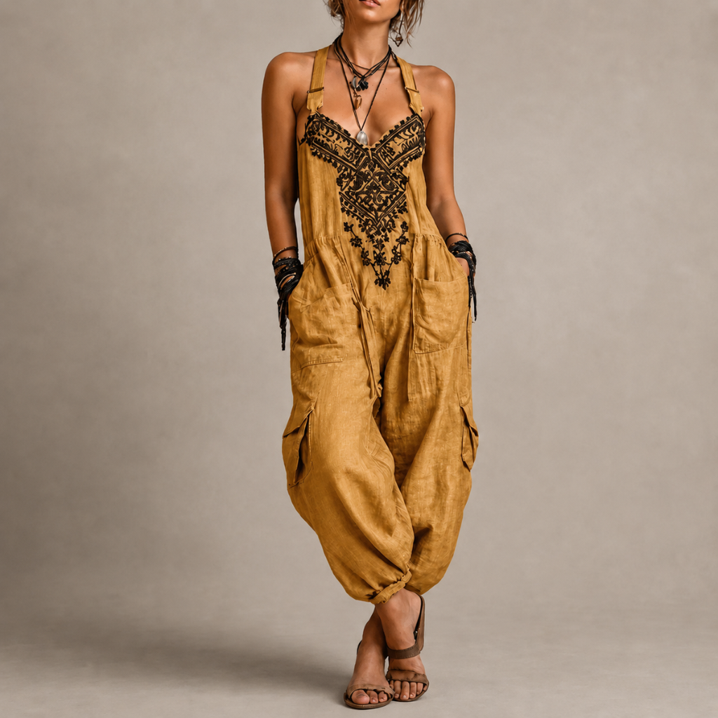 Astrid – Enterizo bohemio bordado