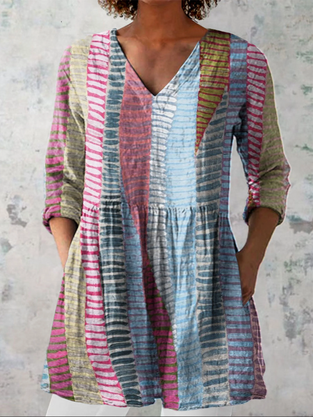 Noa | Blusa Larga con Estampado Llamativo