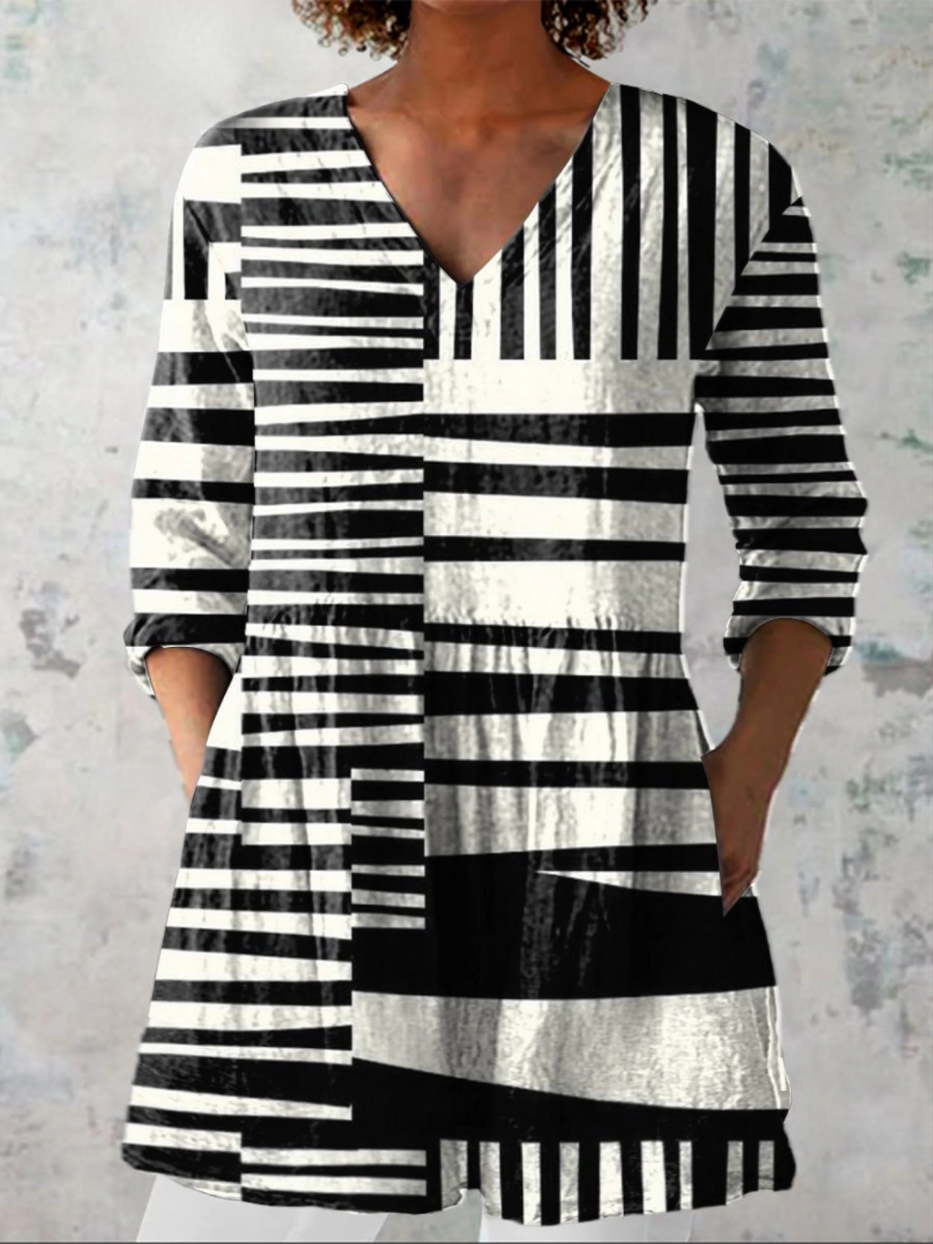 Quinn | Blusa Larga con Estampado Llamativo