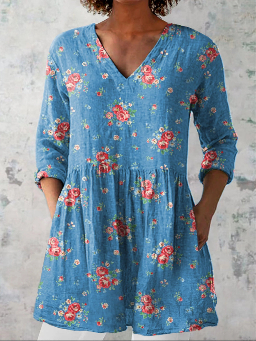 Ayla | Blusa Larga con Estampado Llamativo