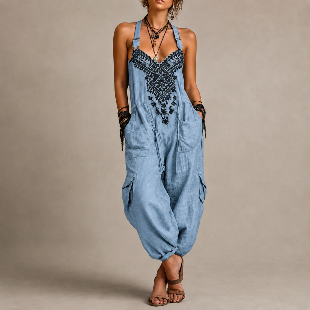 Astrid – Enterizo bohemio bordado