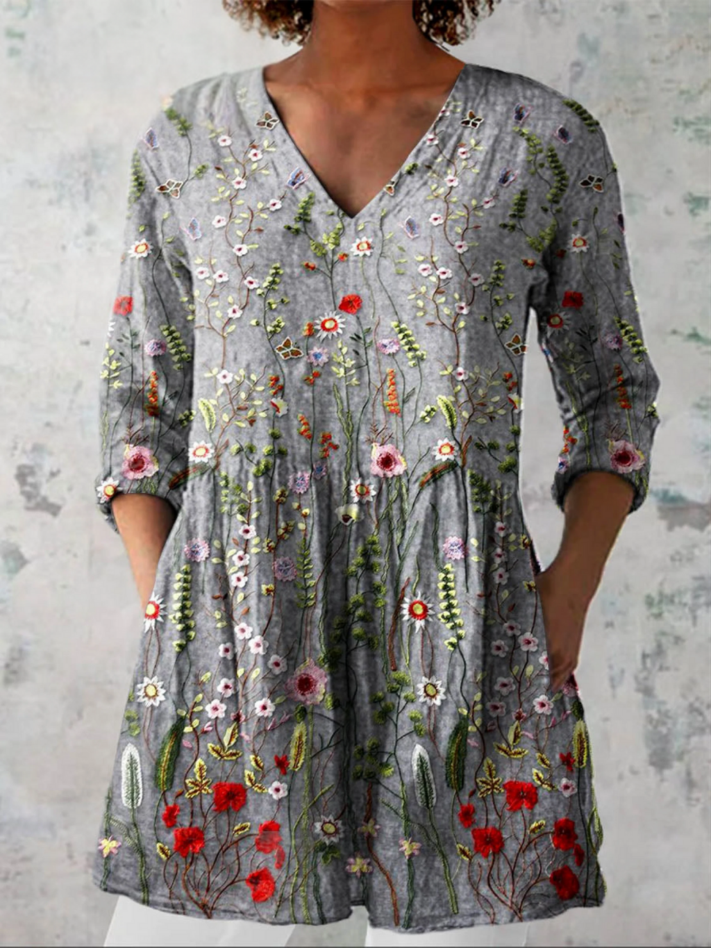 Sloane | Blusa Larga con Estampado Llamativo