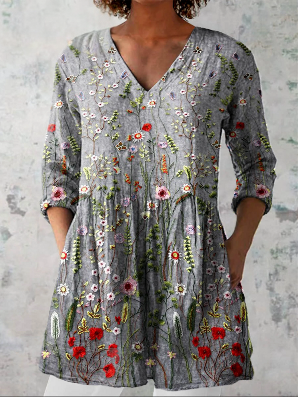 Sloane | Blusa Larga con Estampado Llamativo