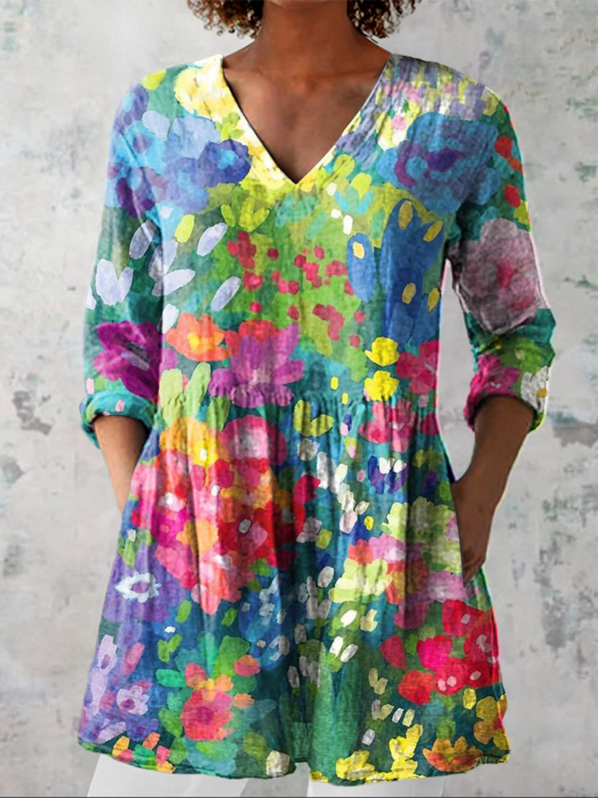 Eden | Blusa Larga con Estampado Llamativo