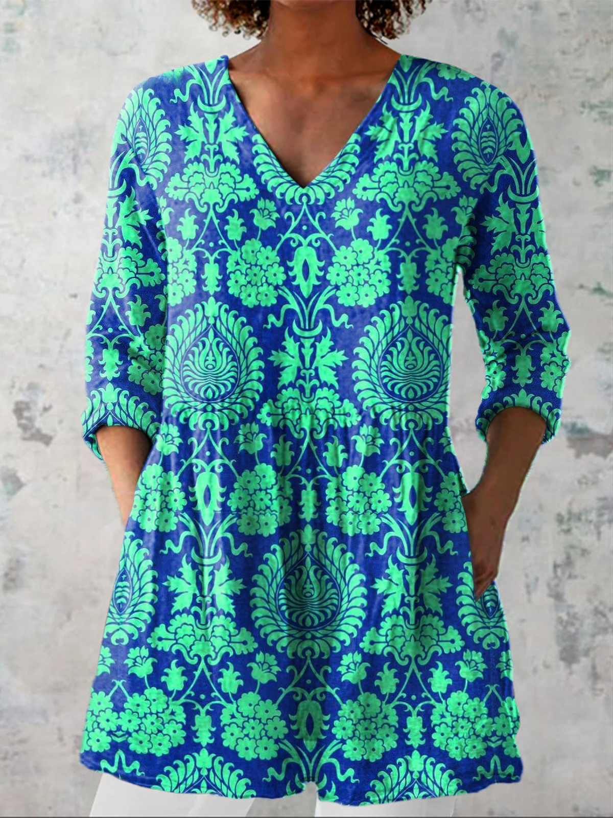 Romy | Blusa Larga con Estampado Llamativo