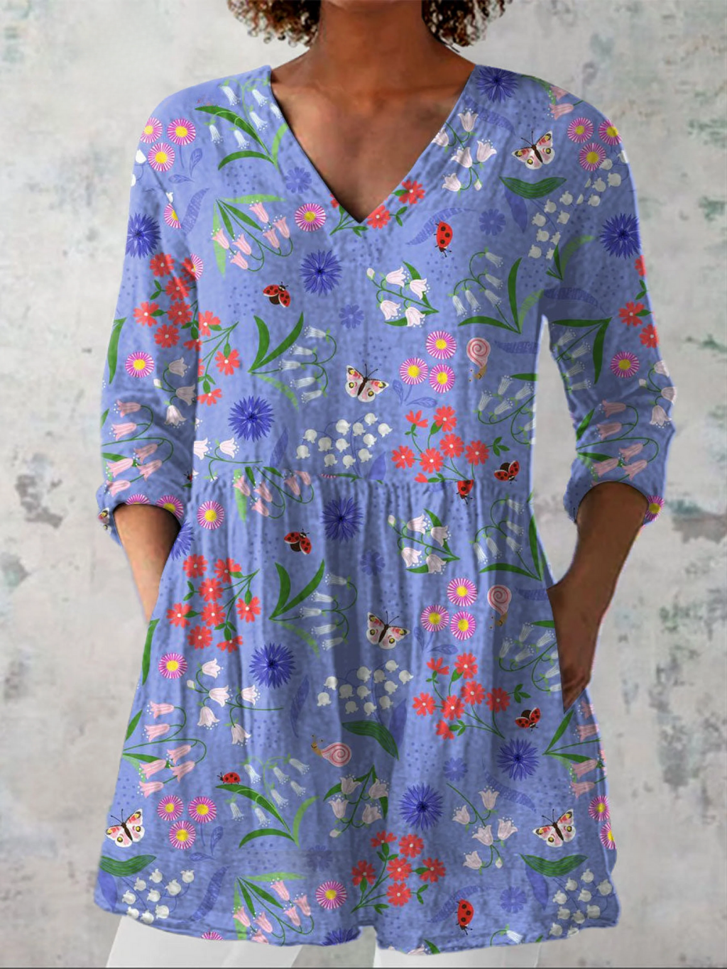 Amelie | Blusa Larga con Estampado Llamativo