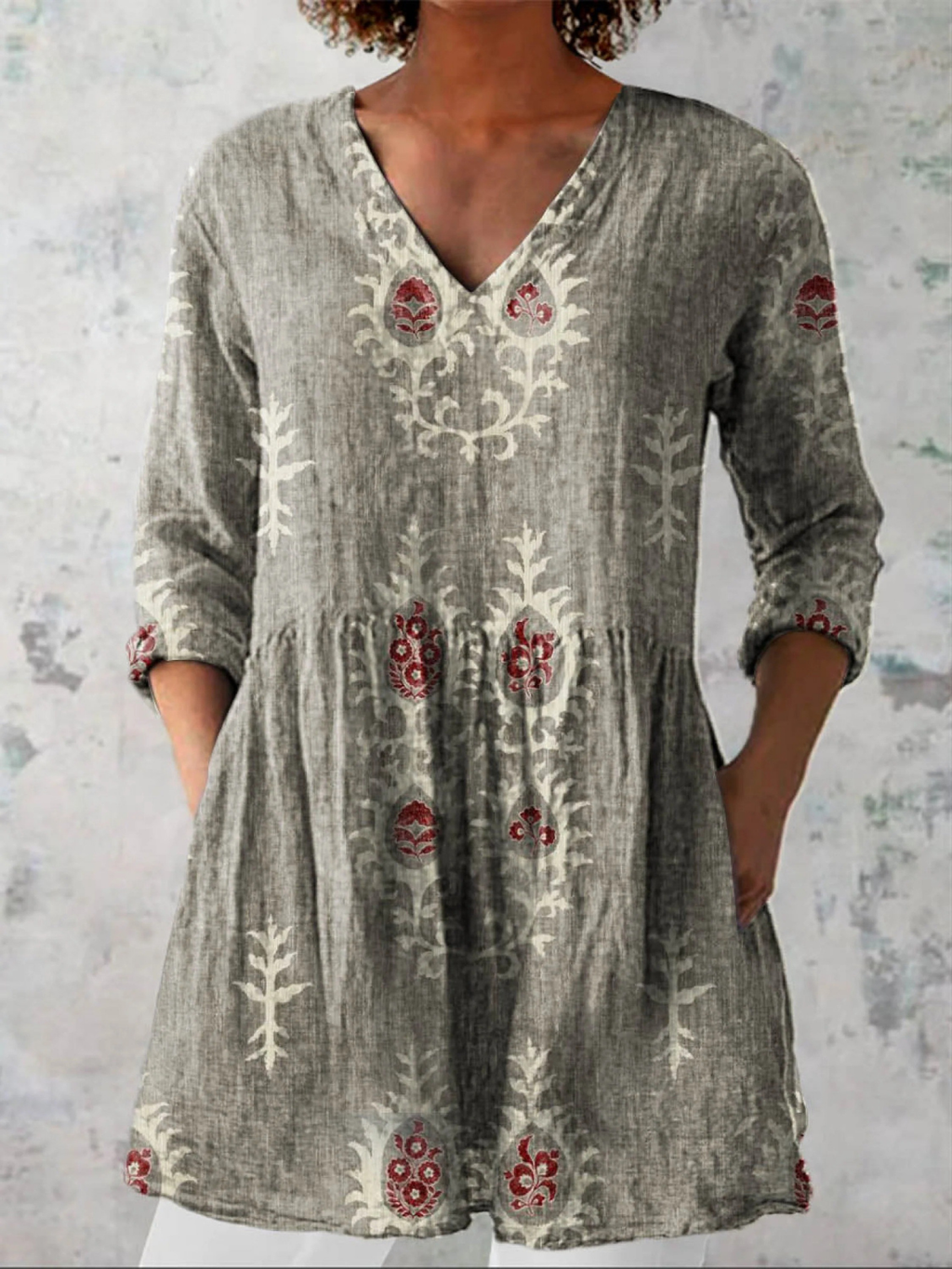 Blair | Blusa Larga con Estampado Llamativo