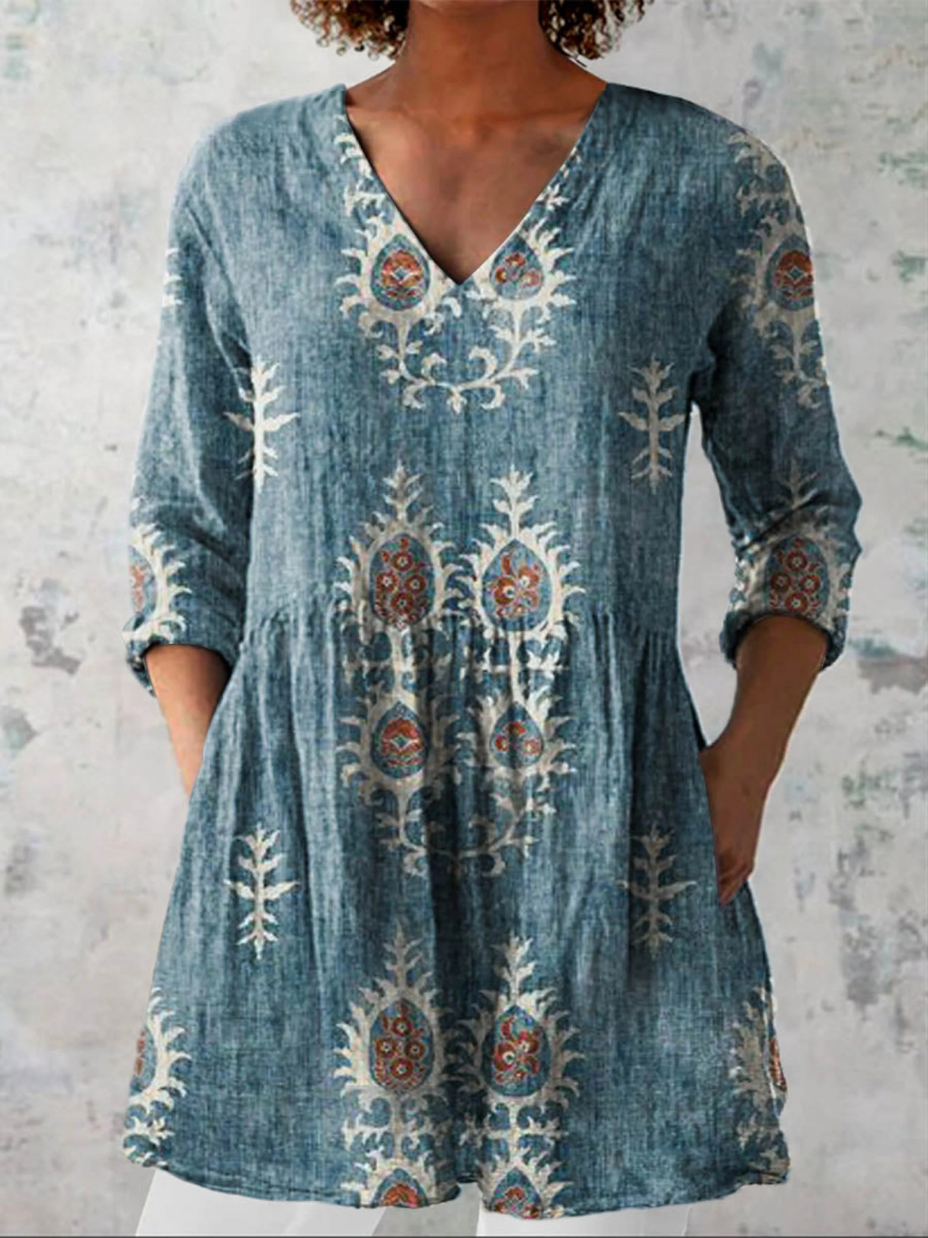 Blair | Blusa Larga con Estampado Llamativo