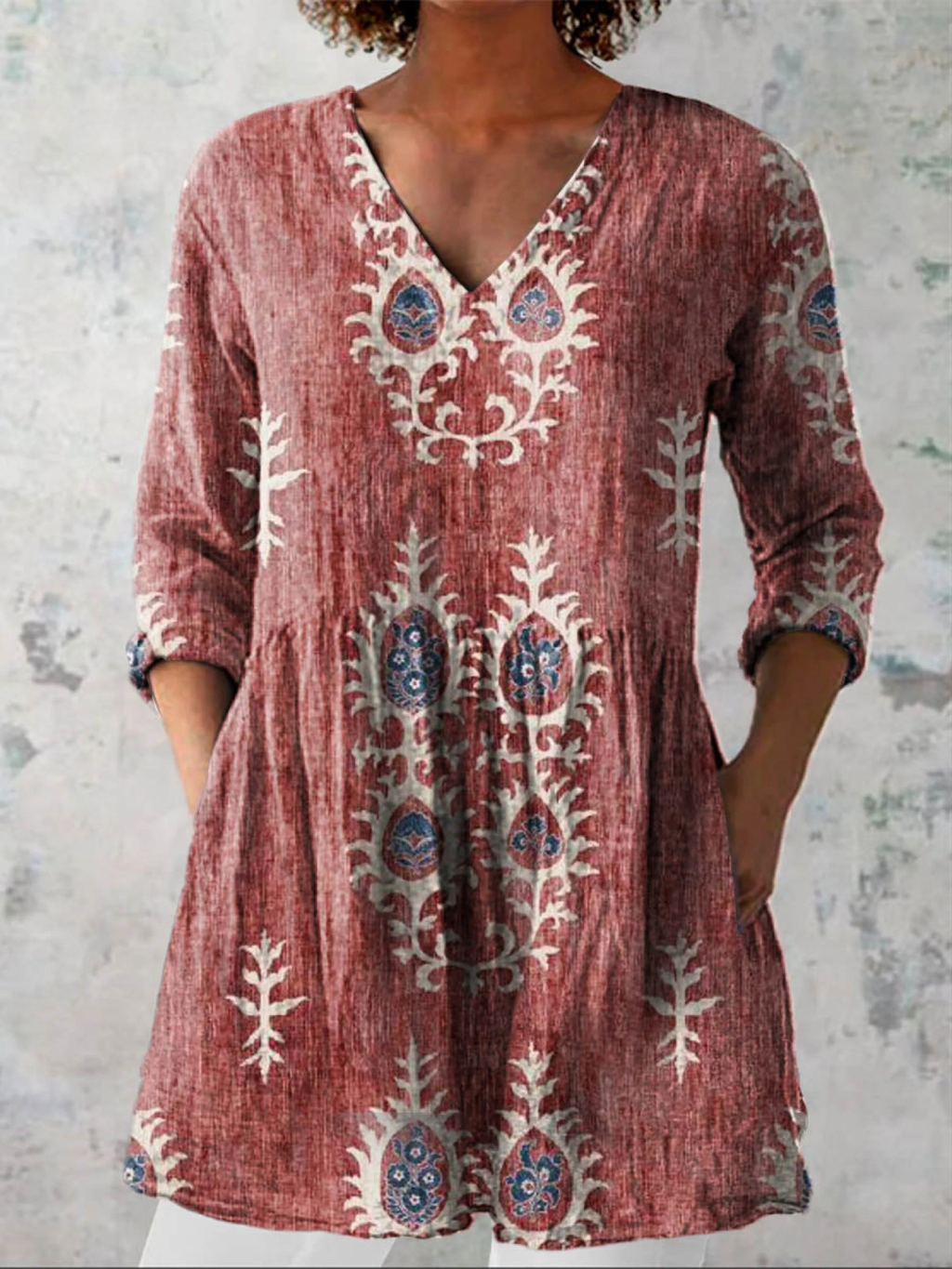 Blair | Blusa Larga con Estampado Llamativo