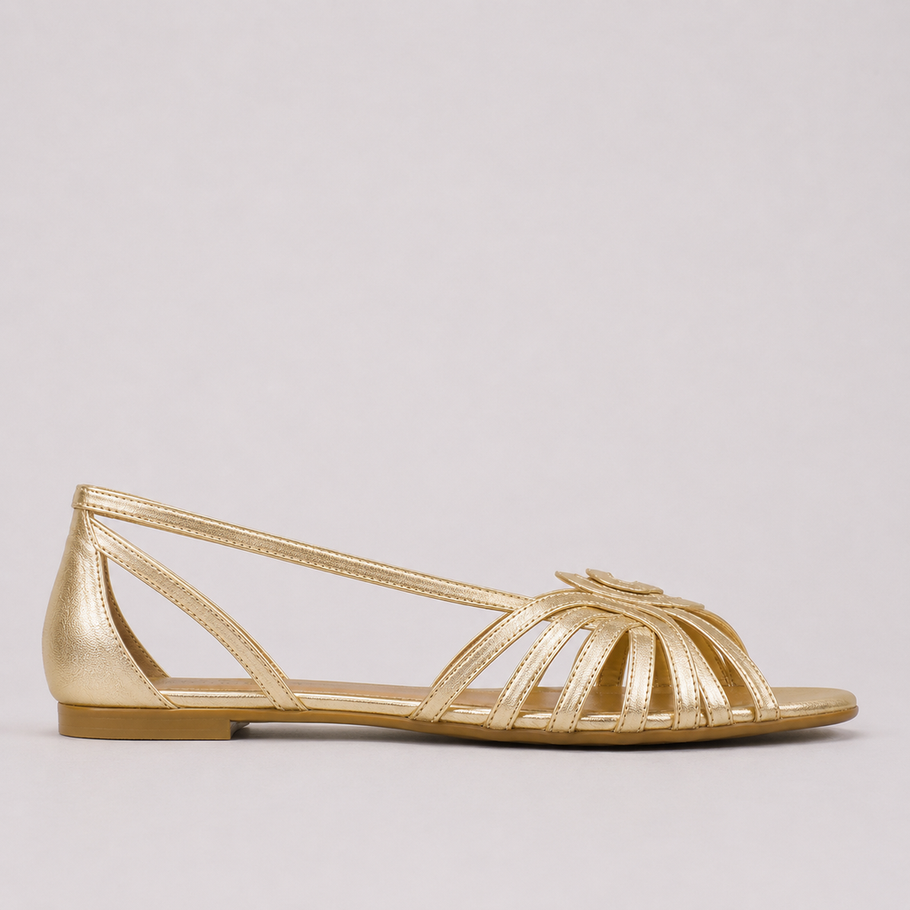Eleonora | Sandalias Doradas