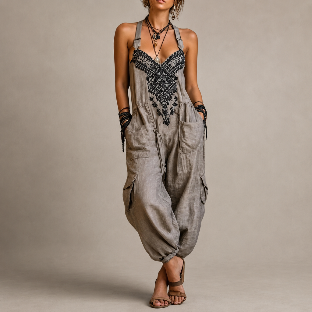 Astrid – Enterizo bohemio bordado