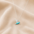 Collar de Colibrí con Esmalte