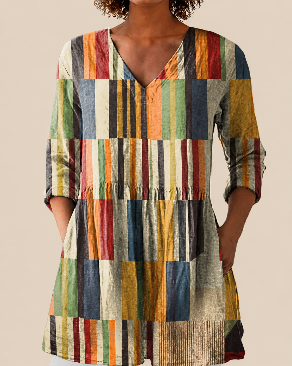 Avery | Blusa Larga con Estampado Llamativo
