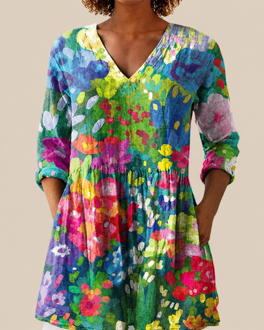 Eden | Blusa Larga con Estampado Llamativo