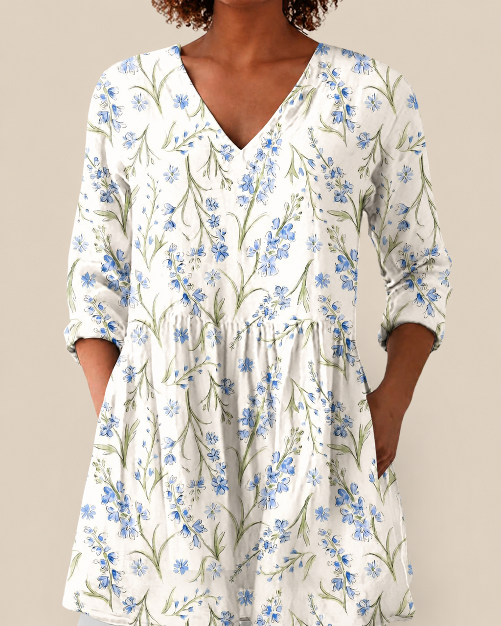Brielle | Blusa Larga con Estampado Llamativo
