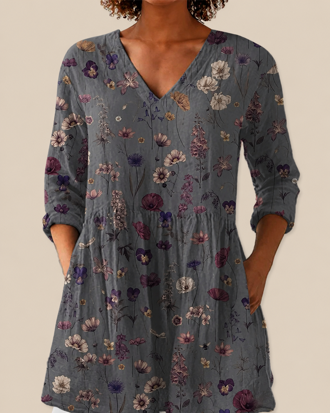 Kira | Blusa Larga con Estampado Llamativo
