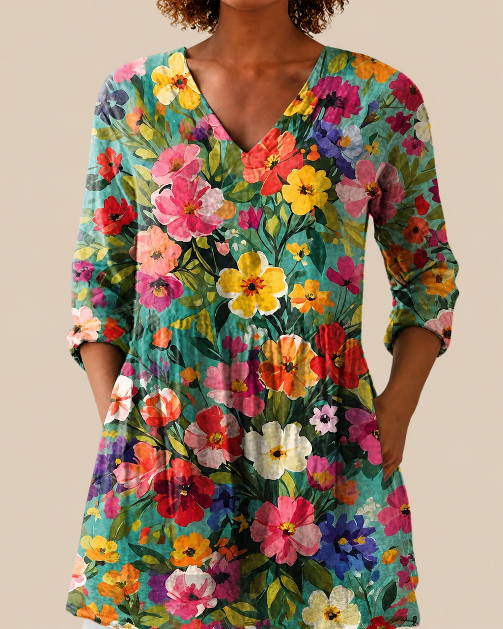 Keira | Blusa Larga con Estampado Llamativo