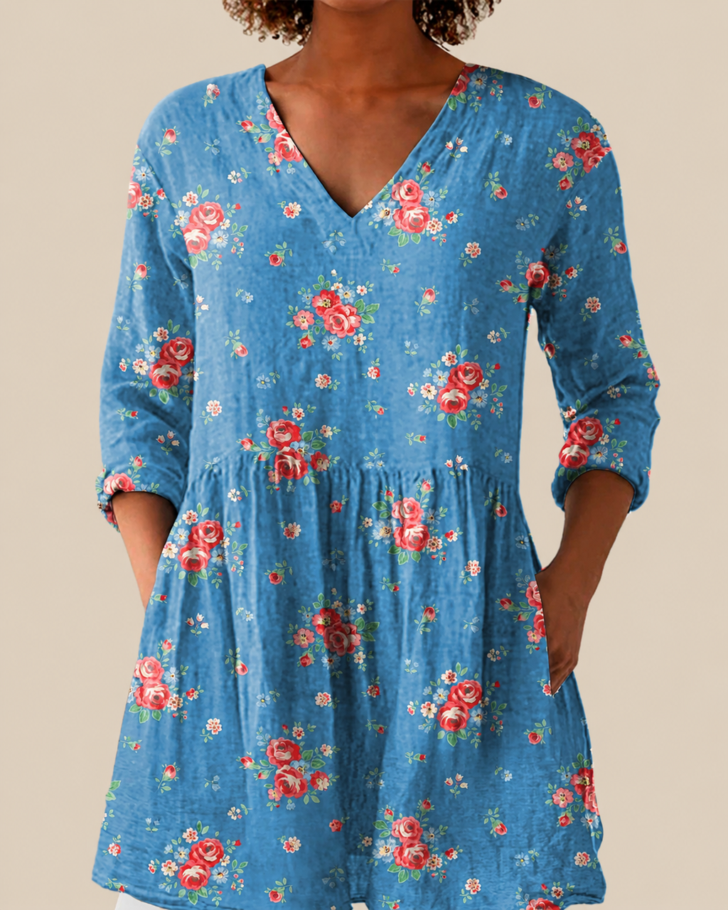 Ayla | Blusa Larga con Estampado Llamativo