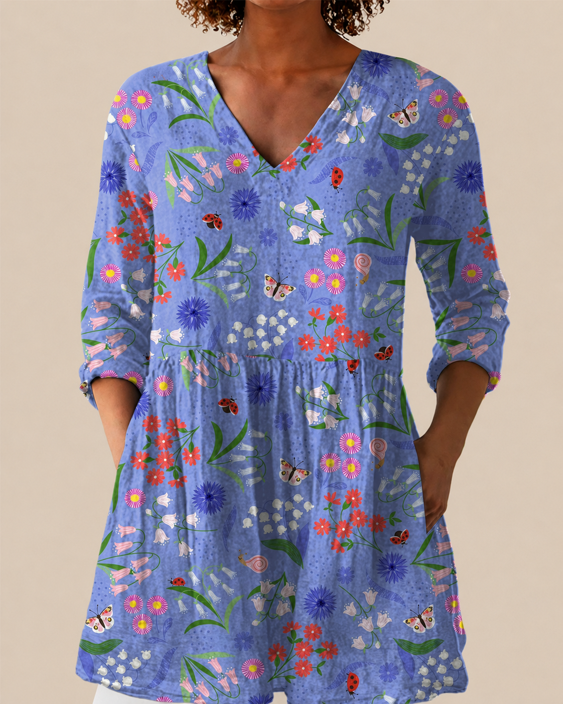 Amelie | Blusa Larga con Estampado Llamativo