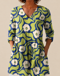 Talia | Blusa Larga con Estampado Llamativo