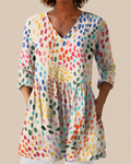 Noelle | Blusa Larga con Estampado Llamativo