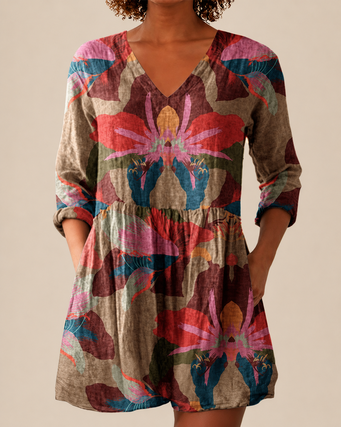 Alina | Blusa Larga con Estampado Llamativo