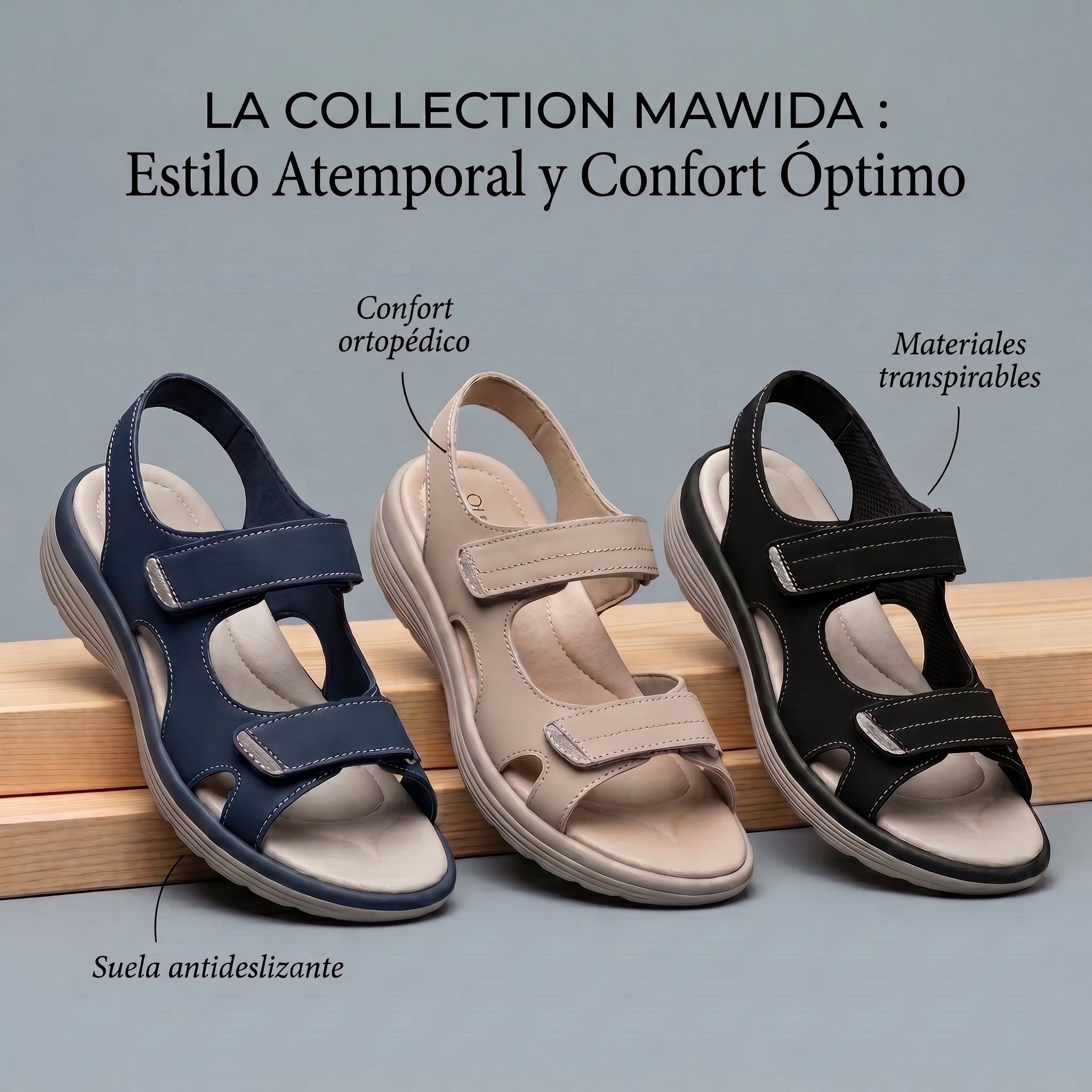 Sophie | Sandalias Oropédicas Ajustables
