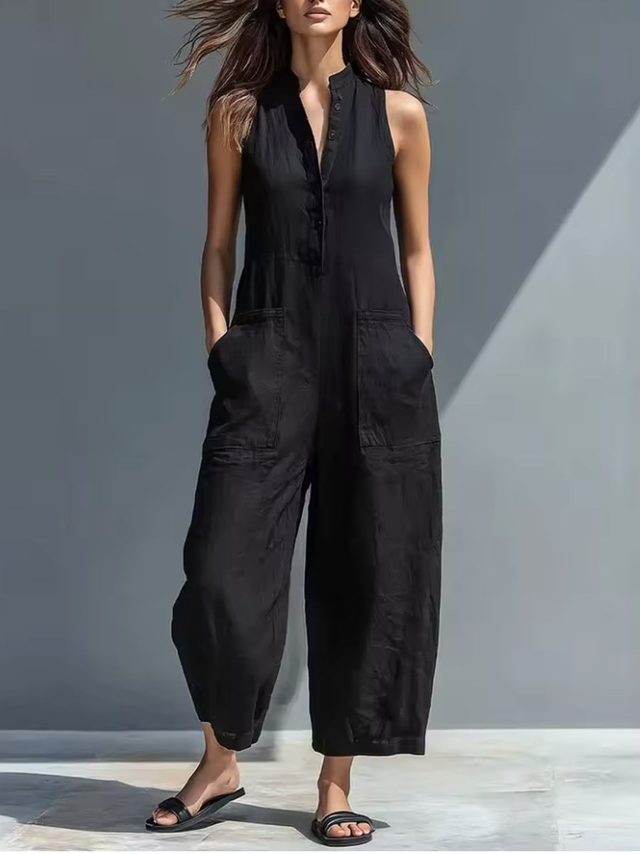 Lotte | Jumpsuit Minimalista Sin Mangas