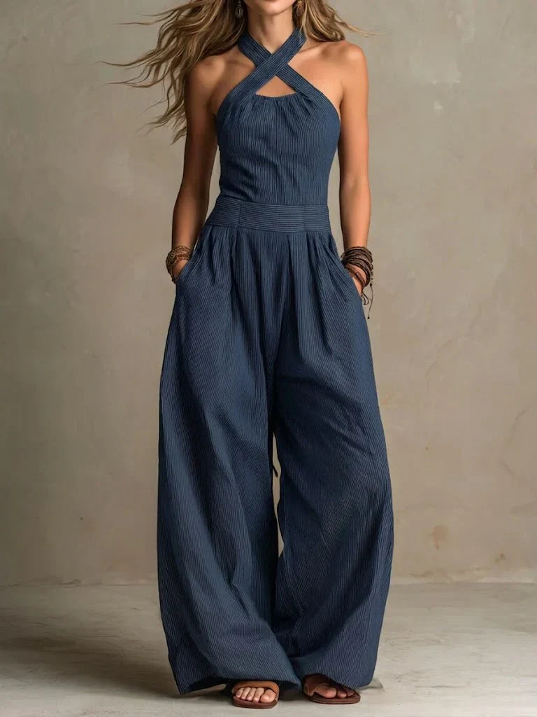 Bianca | Jumpsuit con Elegante Escote Cruzado