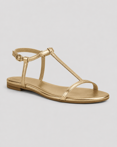 Alba | Sandalias Doradas de Verano
