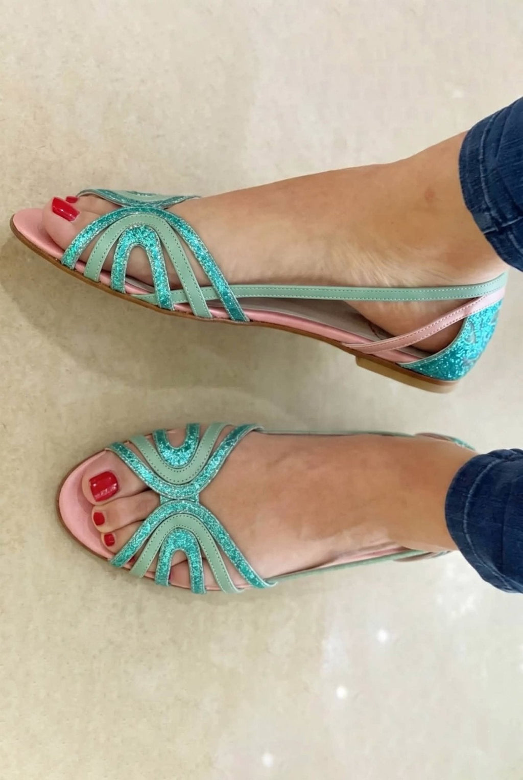 Eleonora | Sandalias Doradas