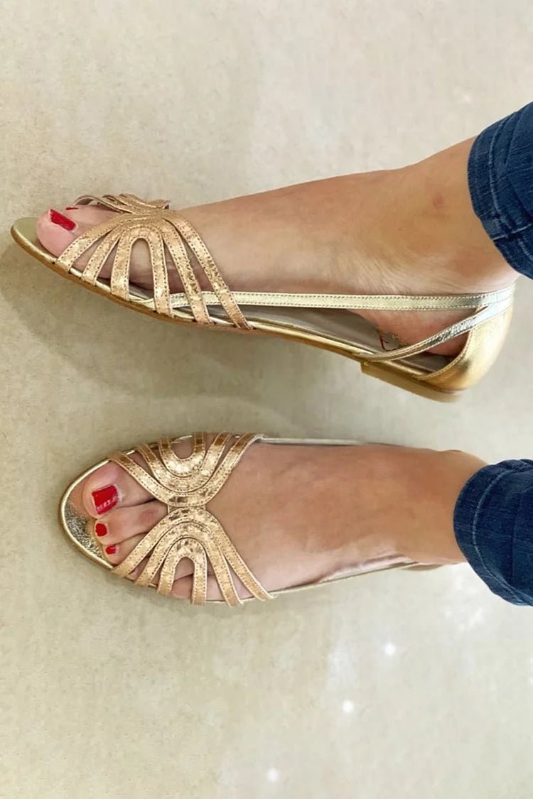 Eleonora | Sandalias Doradas